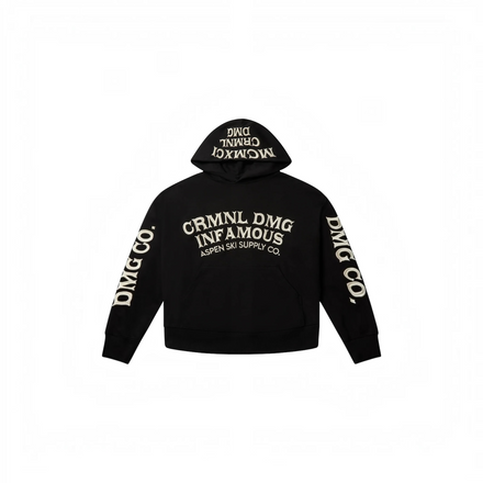 Criminal Damage Infamous Emboidery Hoodie