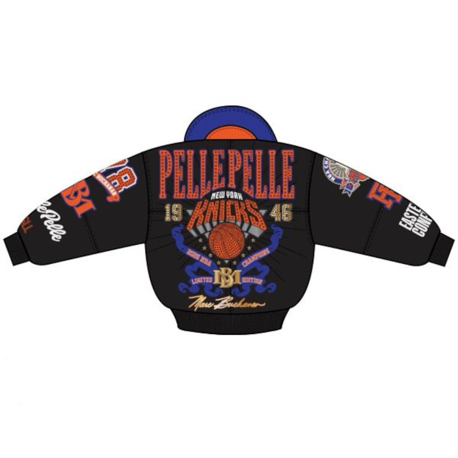 Pelle Pelle Knicks dynasty jacket (Black)