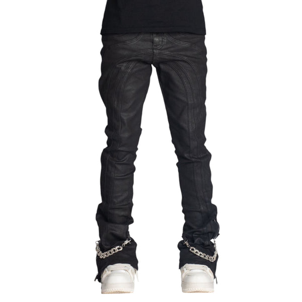 Guapi Obsidian Black Waxed Chain Denim – District8ny