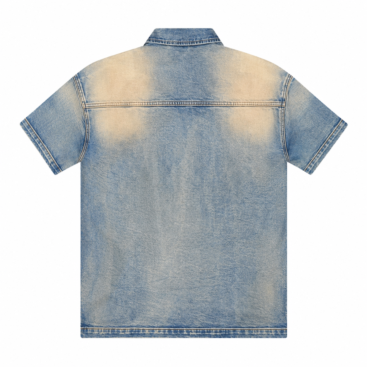 8keys Denim Bowling Button up Shirt (Vintage Wash)