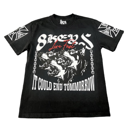 Black Motorgang T-shirt 8keys