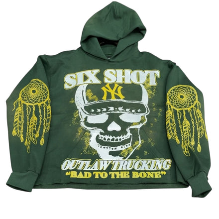 Six shot green outlaw Hoody