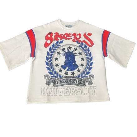 New Beginning University Oversized T-shirt (White)