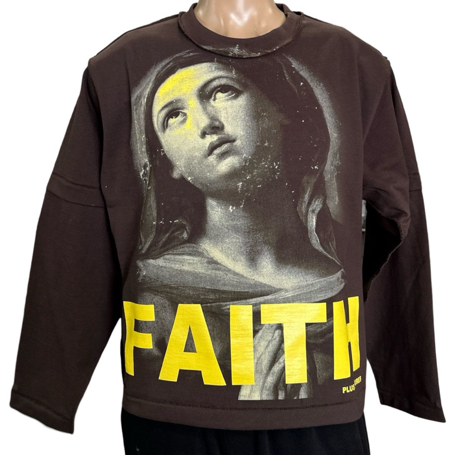 Pray For Me Tee Longsleeve (Brown)