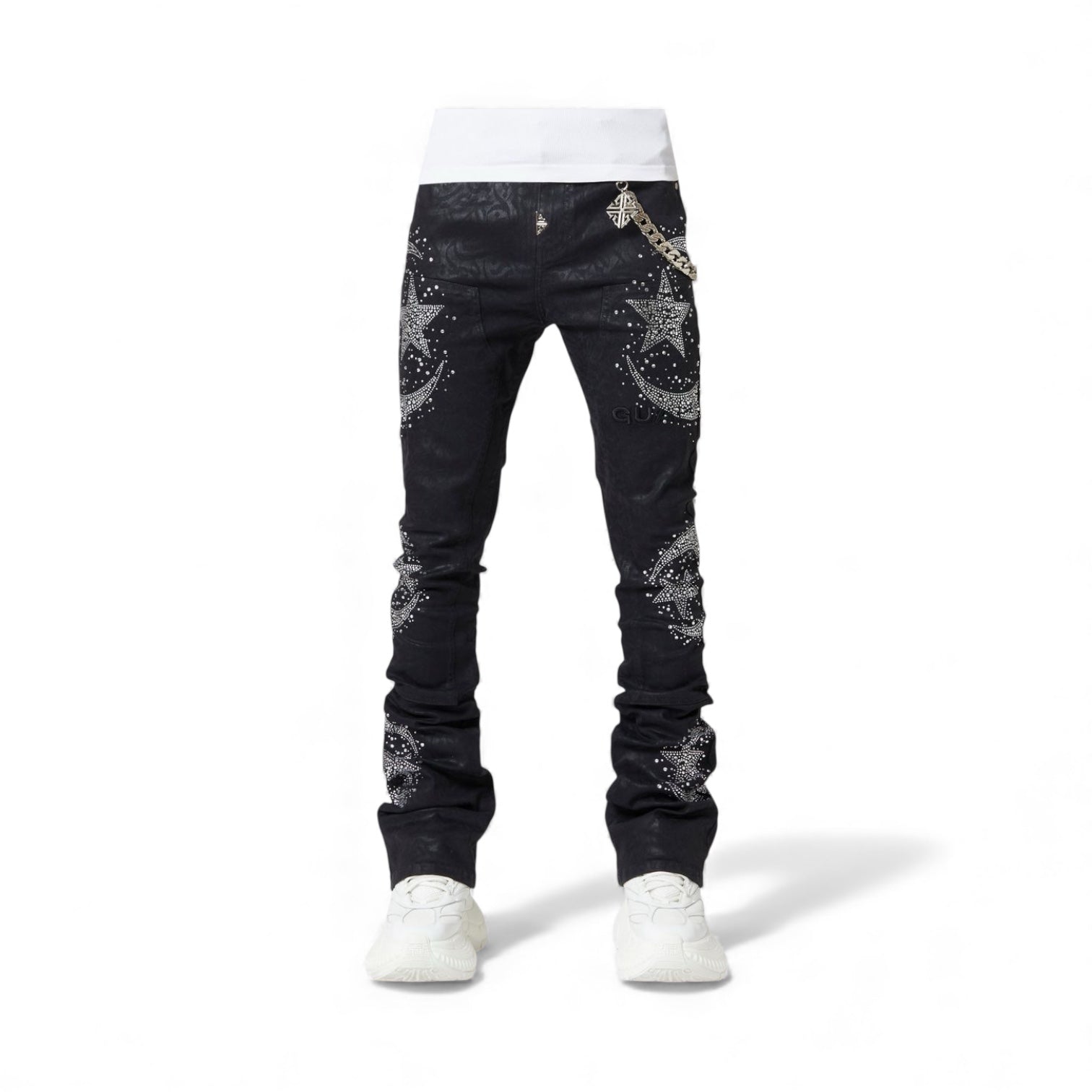 Guapi Waxed Calligraphy Denim (BlacK)