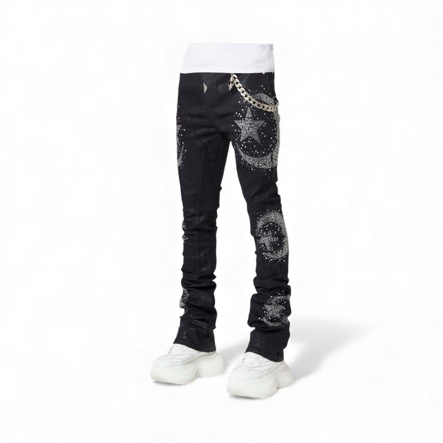 Guapi Waxed Calligraphy Denim (BlacK)