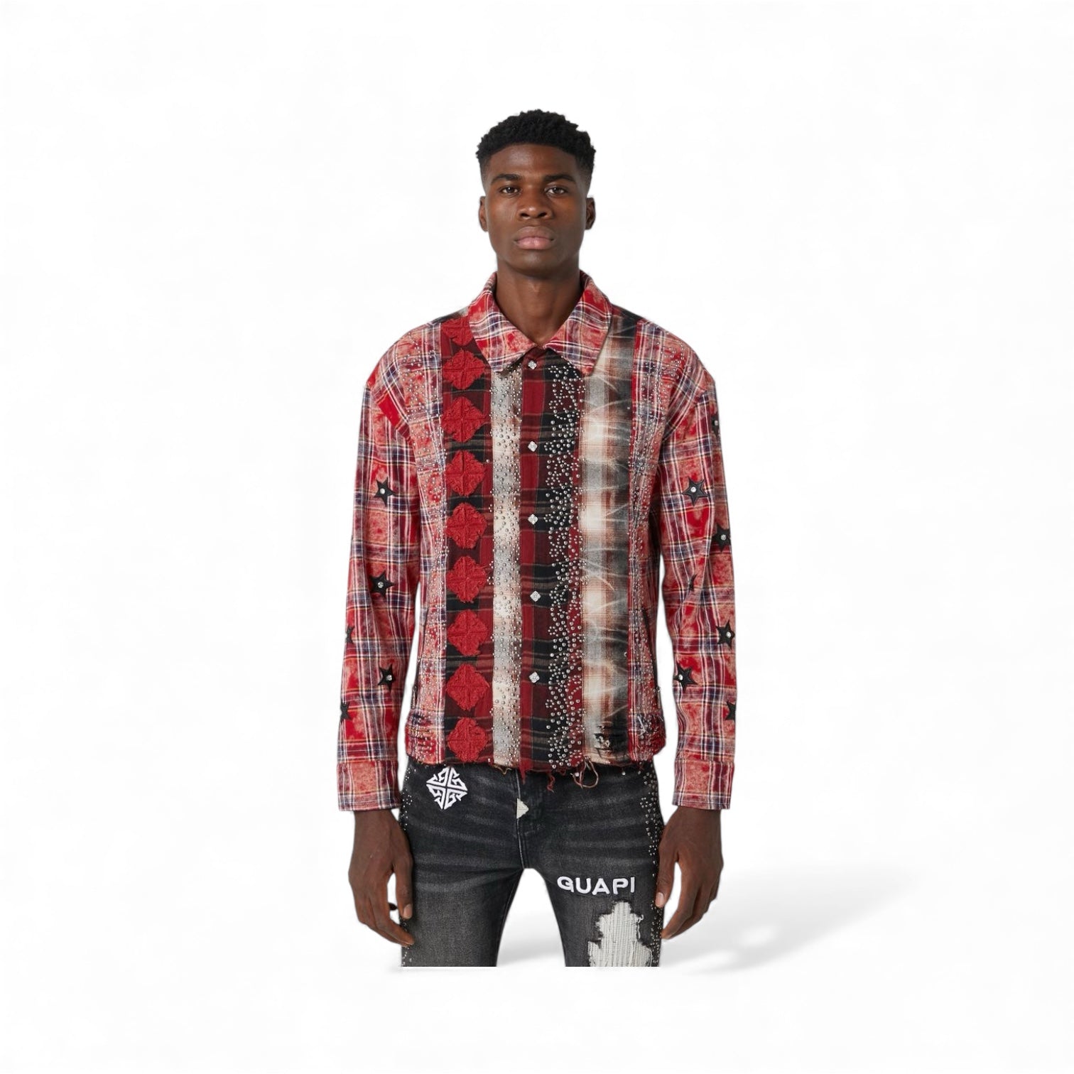 Guapi Blood Red Patch Flannel