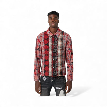 Guapi Blood Red Patch Flannel