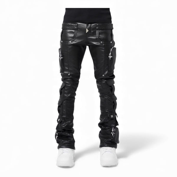 ‼️国内入手困難‼️GUAPI CARGO LEATHER PANT Guapi Obsidian Black Cargo Leather Pant – District8ny