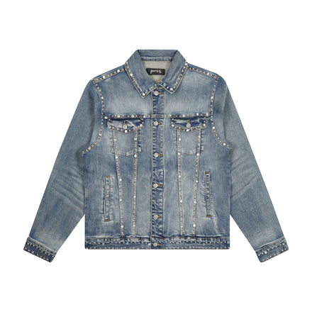 8keys Denim Studded Jacket (Blue)