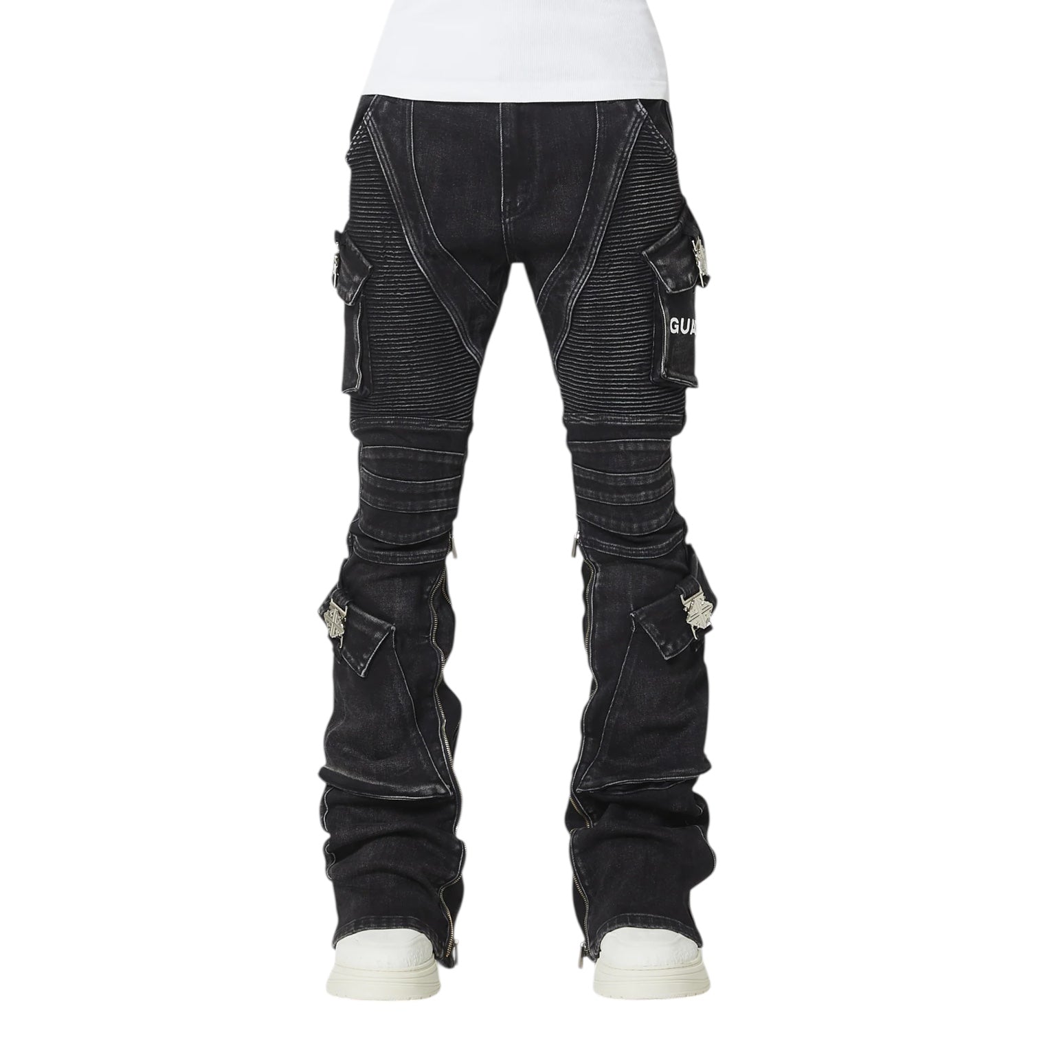 Guapi Vintage Black Oblivion Biker Denim