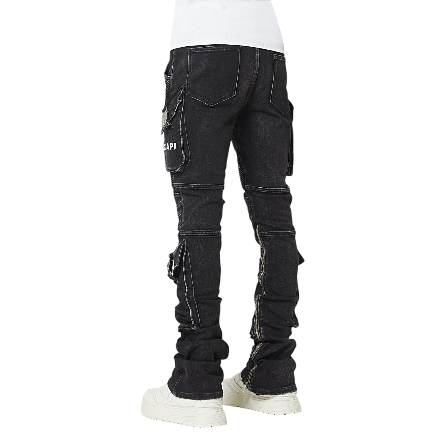 Guapi Vintage Black Oblivion Biker Denim