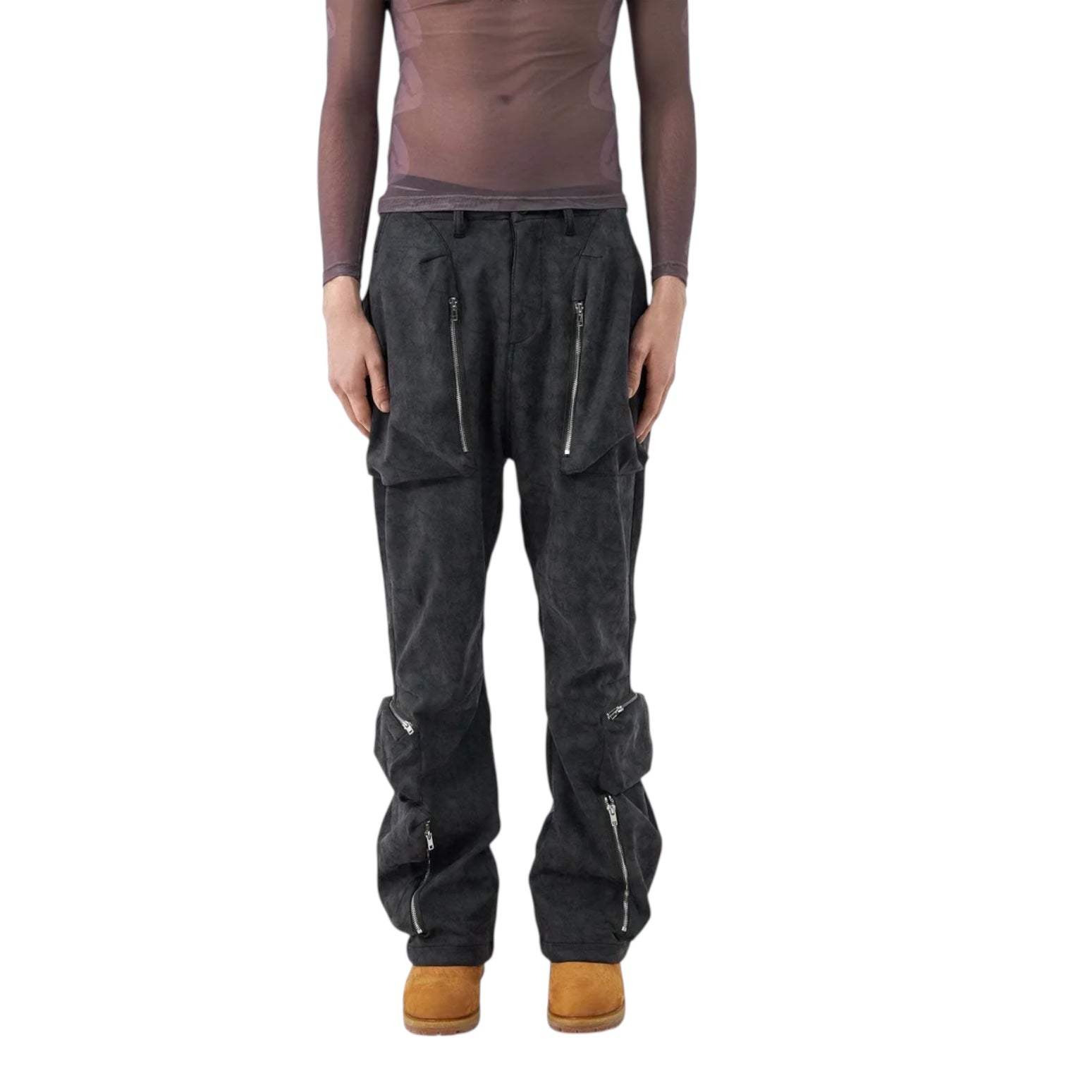 Saint Perry Gray Cargo Pants