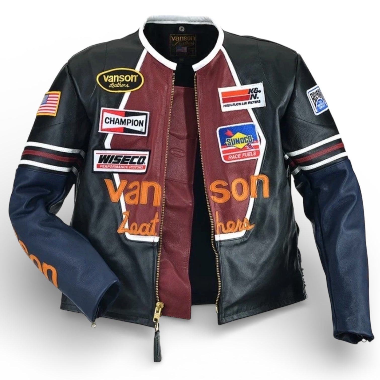 Vanson 5 Star Biker Jacket (Black original)