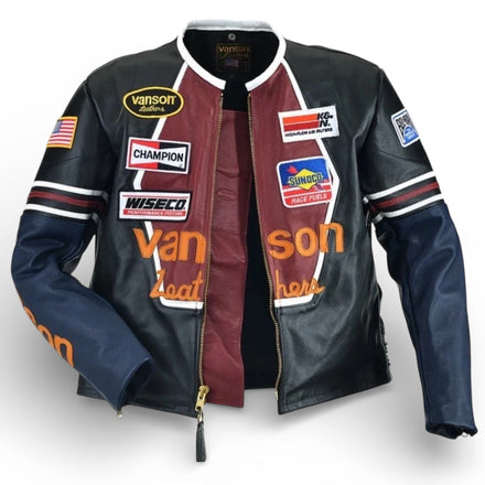 Vanson 5 Star Biker Jacket (Black original)