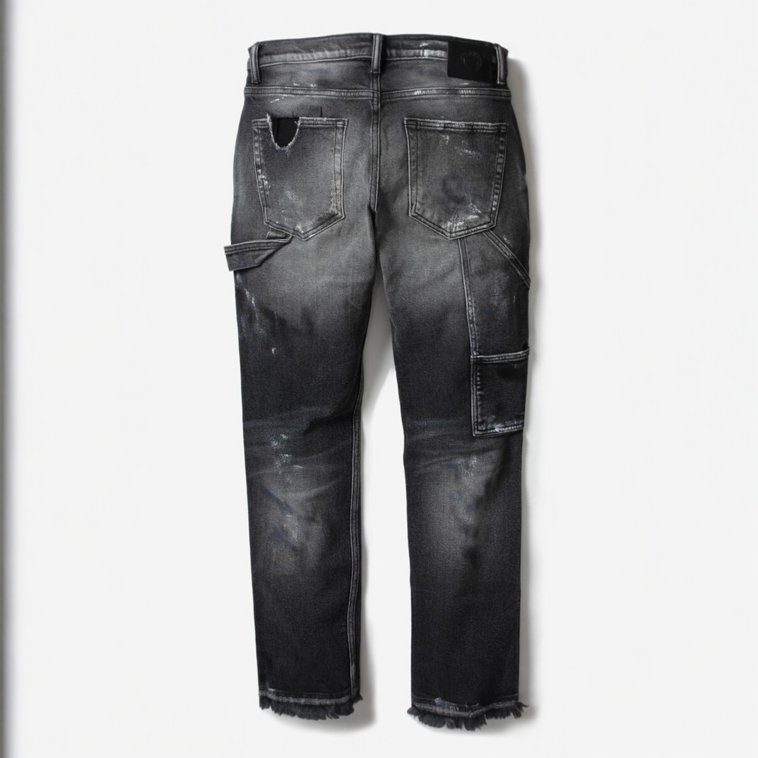 Art meet chaos charcoal wash carpenter denims