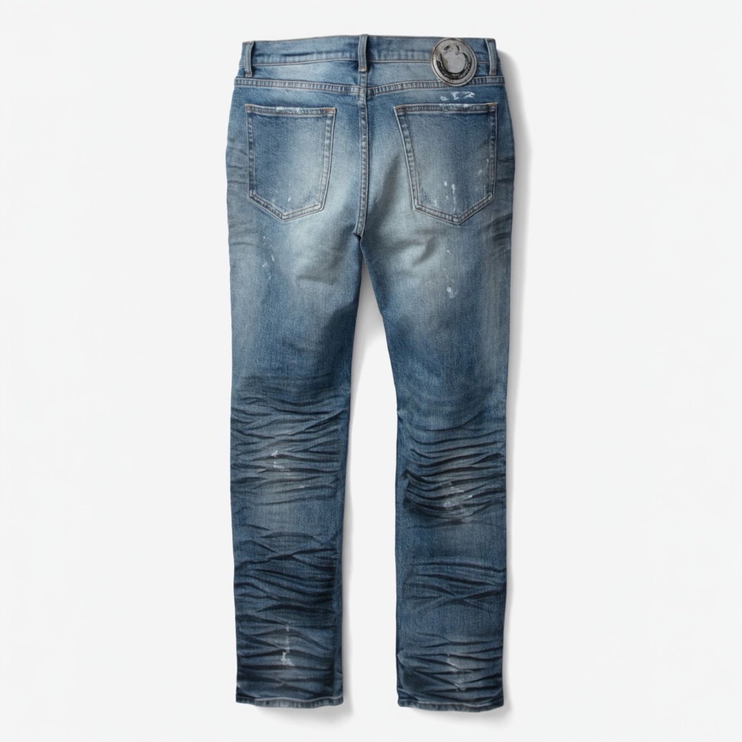 Art meet chaos med wash straight cut
