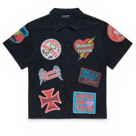 Homme Femme Heartbreak Button Down (Black)