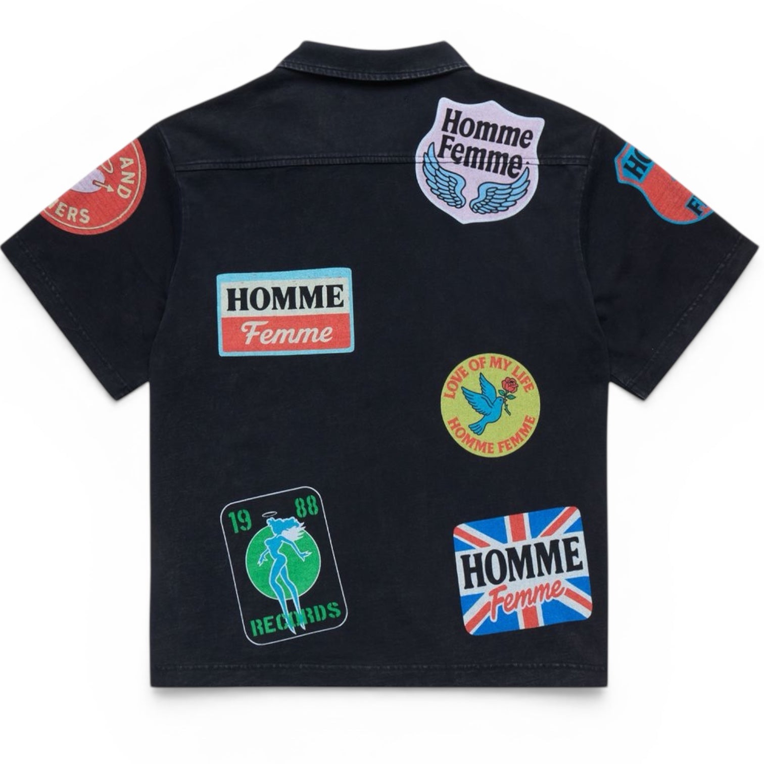 Homme Femme Heartbreak Button Down (Black)