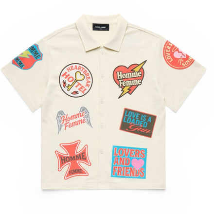 Homme Femme Heartbreak Button Down (Cream)