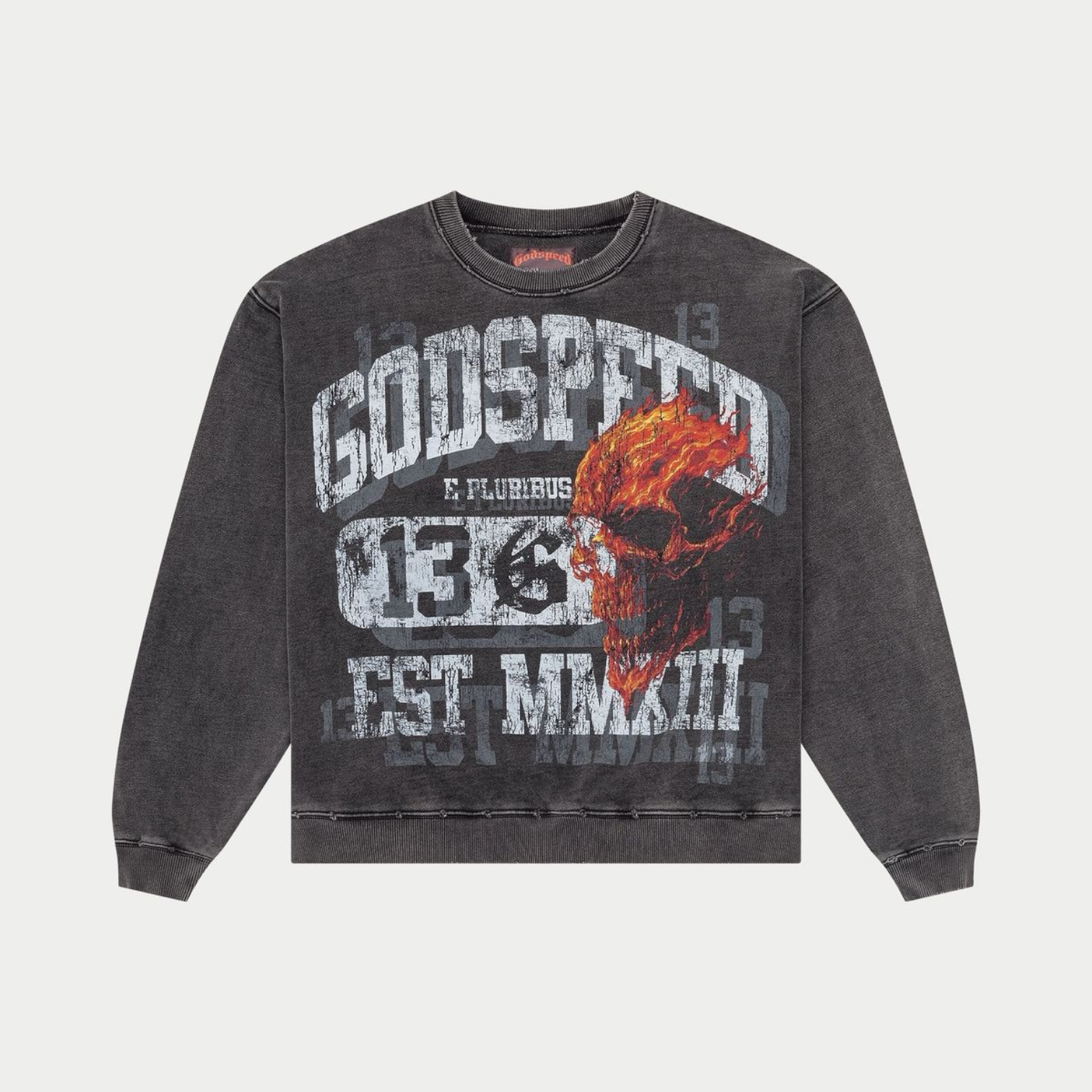 Godspeed Seeing Double Sweatshirt (Grey wash)