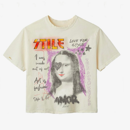 Stile De Amor CREAM MONALISA TEE