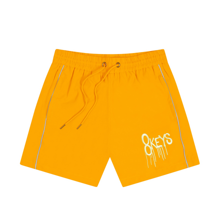 Yellow Nylon Shorts