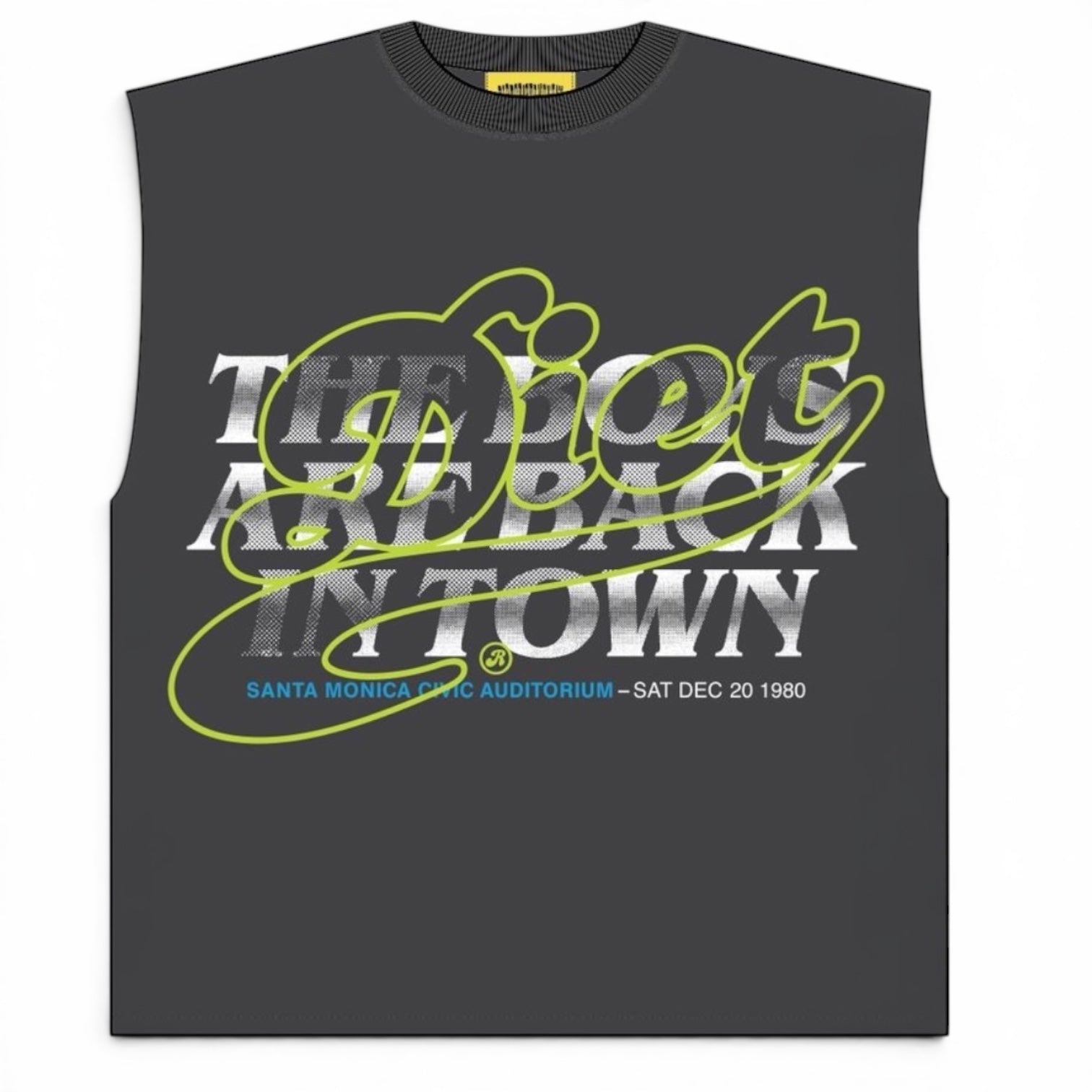 DSM Boys Are Back Cut Off Tee-Vintage Black