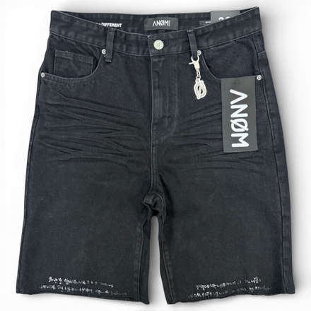 Anom  Frame Denim Shorts (Black)