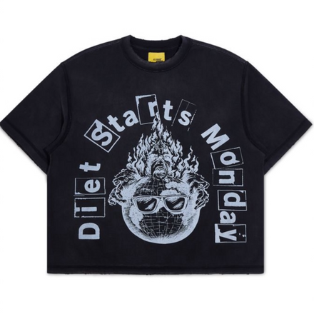 DSM Worlds Burning Tee-Antique Black