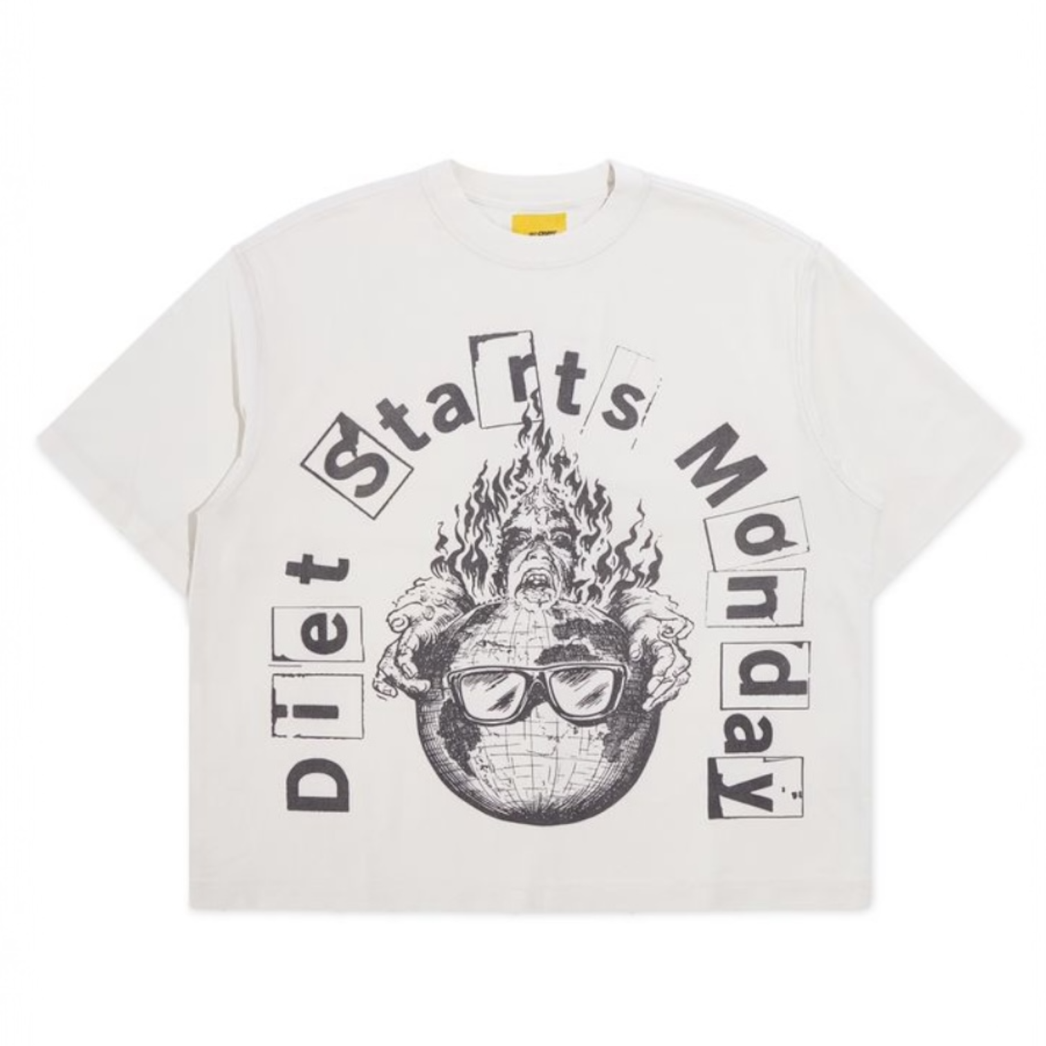 DSM Worlds Burning Tee-Antique White