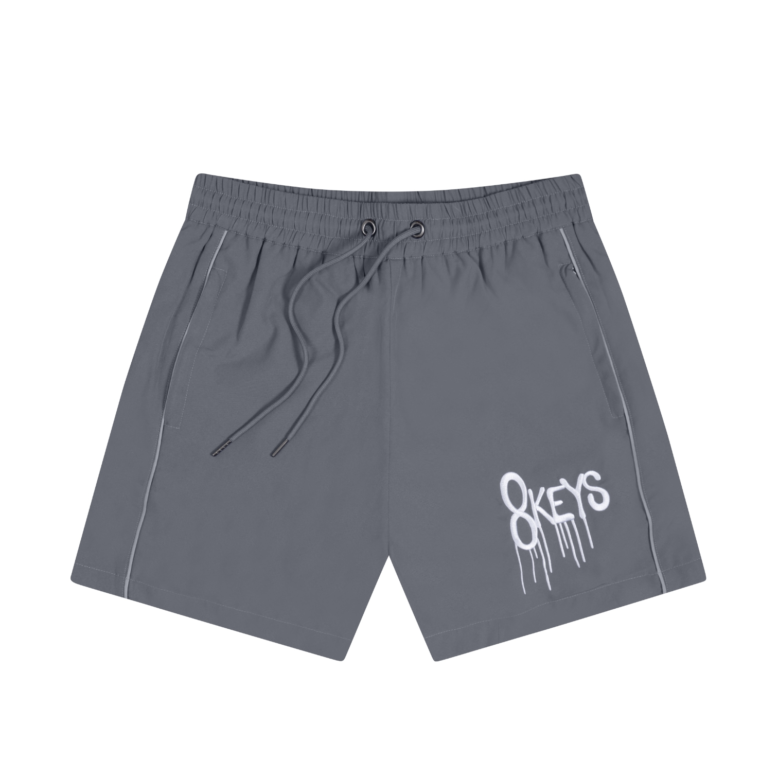 Grey Nylon Shorts 8keys