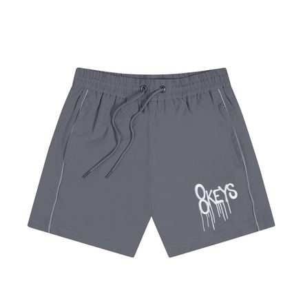 Grey Nylon Shorts 8keys