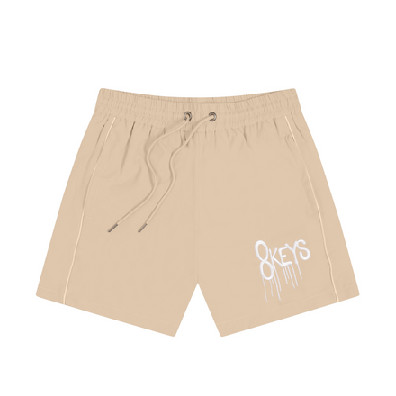 Tan Nylon 8keys Shorts
