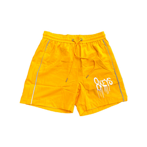 Yellow Nylon Shorts