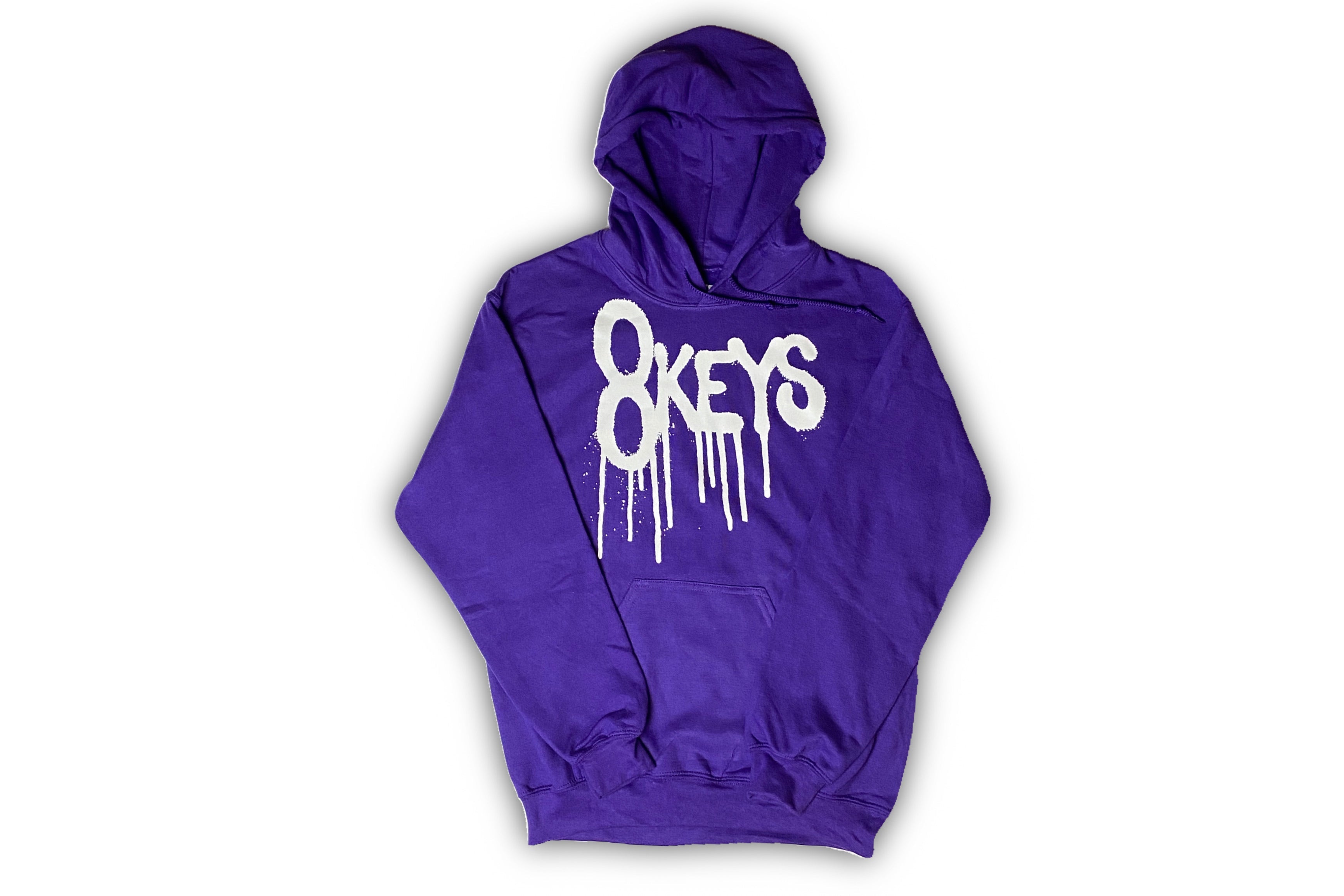 8keys drip hoodie purple