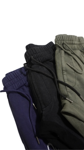 Black acid wash sweatpants