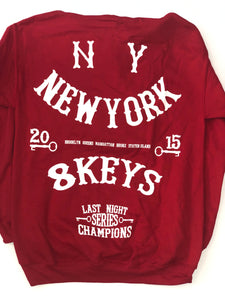 8keys drip hoody Red/white