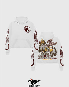 White SixShot Outlaw Trucking Hoodie