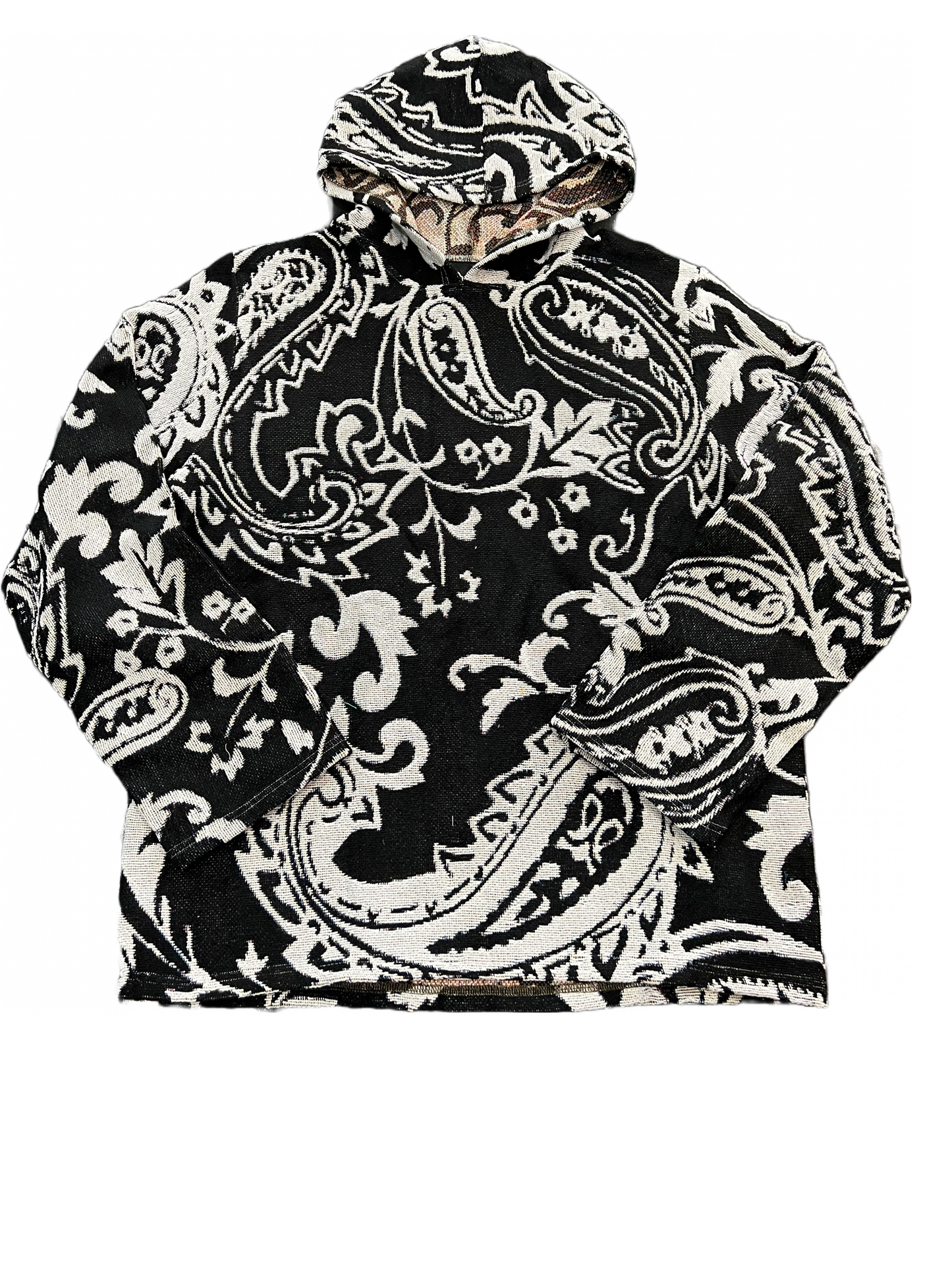 8keys Black paisley hoodie