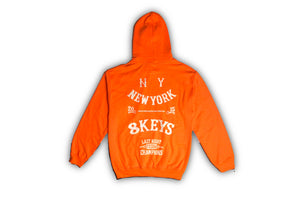 8keys drip hoody orange/white