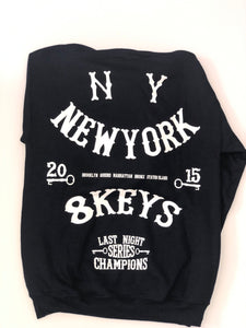8keys drip hoody navy/white