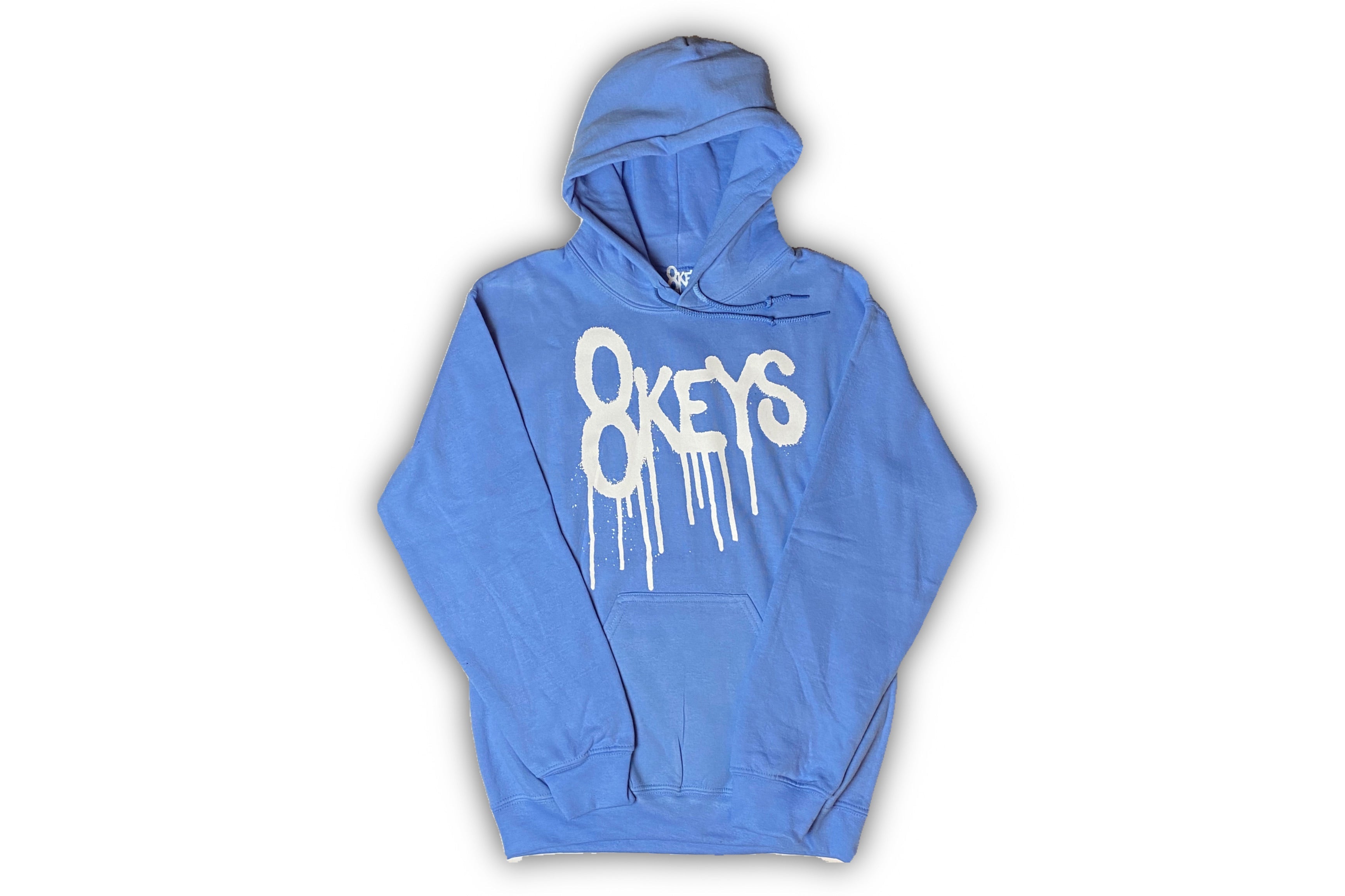 Baby blue drip hoody
