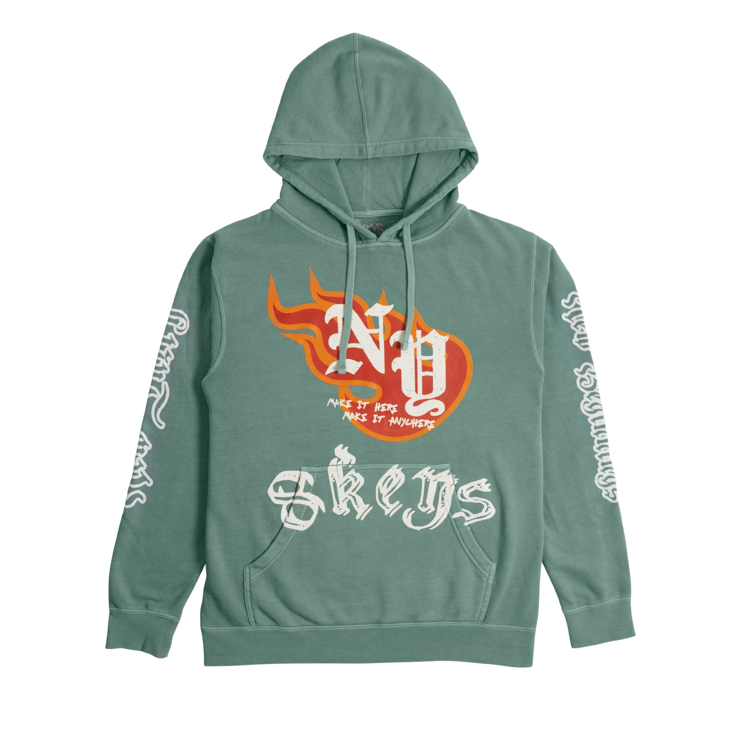 Mint green locals only hoody
