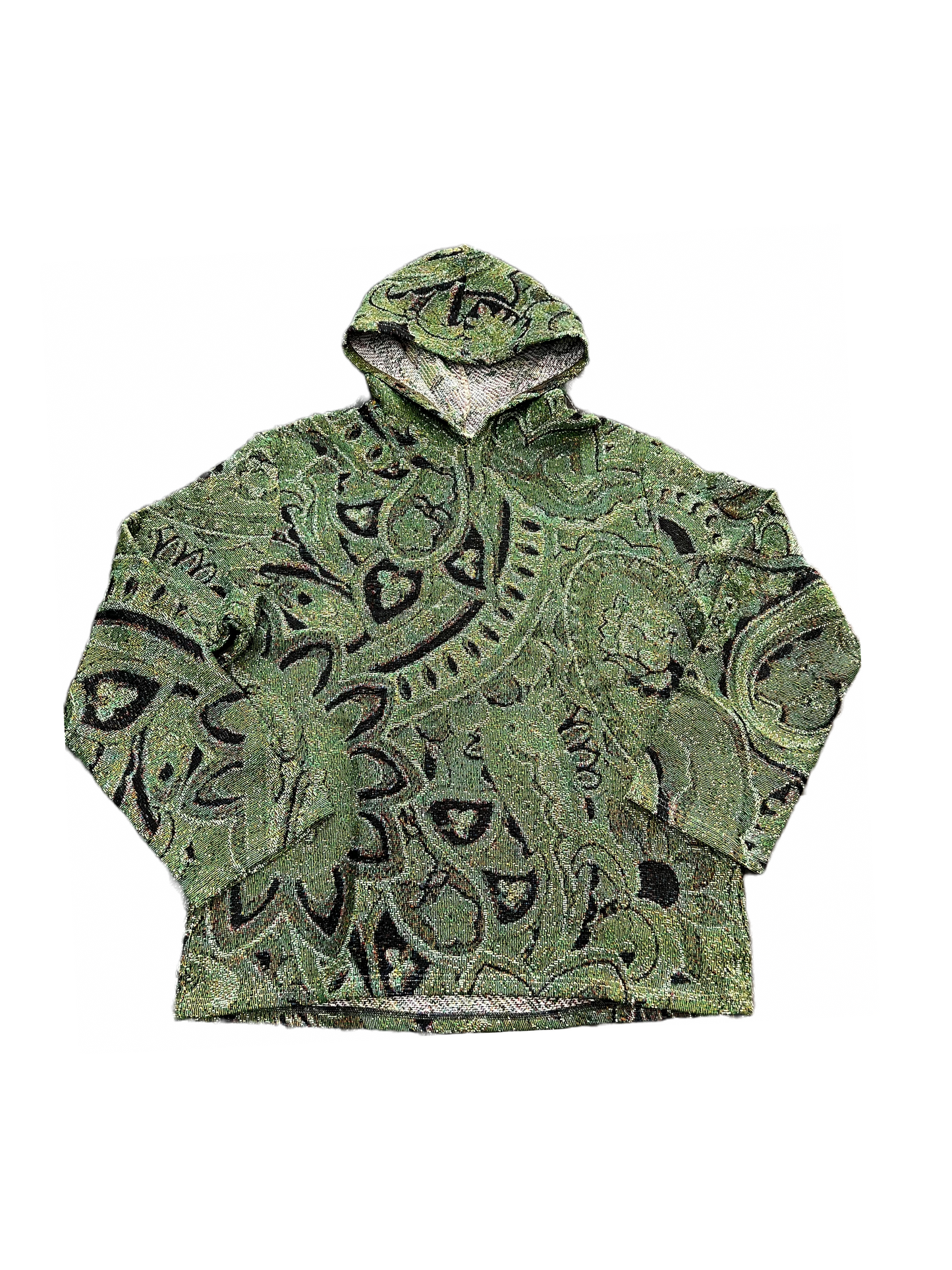 8keys Green paisley hoodie